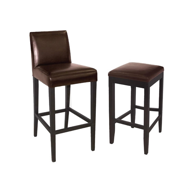 Bolero GG652 - Faux Leather High Bar Stool with Full Back