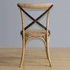 Bolero GG656 - Two Wooden Dining Chairs with Metal Cross Backrest