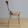 Bolero GG656 - Two Wooden Dining Chairs with Metal Cross Backrest