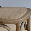 Bolero GG656 - Two Wooden Dining Chairs with Metal Cross Backrest