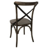 Bolero GG658 - Two Wooden Dining Chairs with Metal Cross Backrest