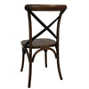 Bolero GG658 - Two Wooden Dining Chairs with Metal Cross Backrest