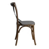 Bolero GG658 - Two Wooden Dining Chairs with Metal Cross Backrest