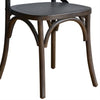 Bolero GG658 - Two Wooden Dining Chairs with Metal Cross Backrest