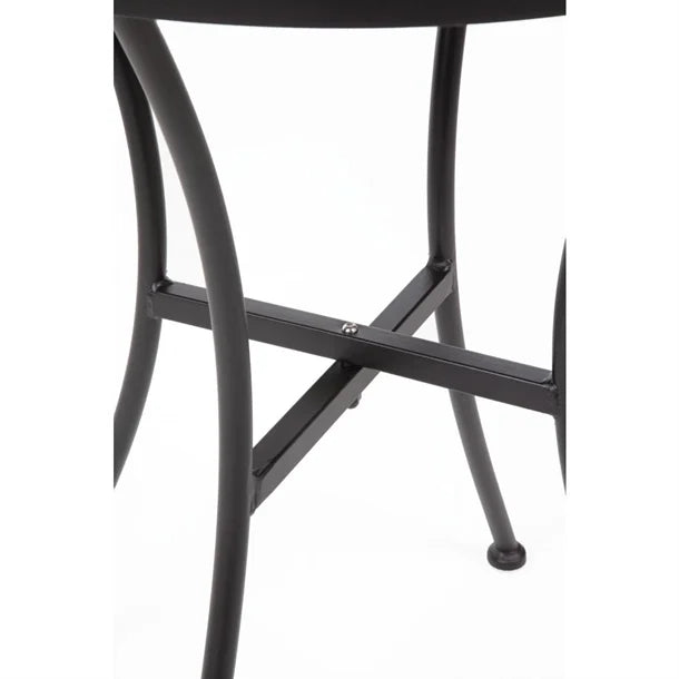 Bolero GG705 - Patterned Steel Round Bistro Table 600mm