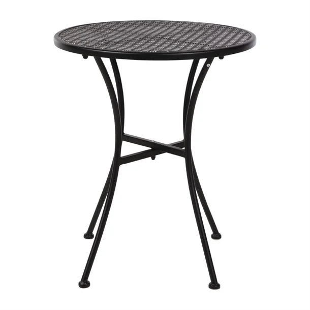 Bolero GG705 - Patterned Steel Round Bistro Table 600mm