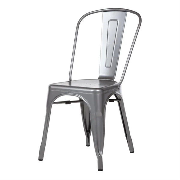 Bolero GL329 - Four Gun Metal Grey Bistro Side Chairs