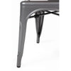 Bolero GL329 - Four Gun Metal Grey Bistro Side Chairs
