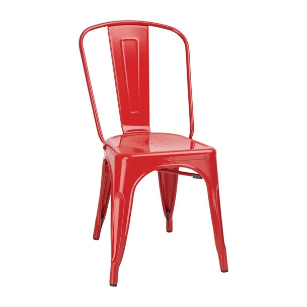 Bolero GL330 - Four Red Bistro Side Chairs