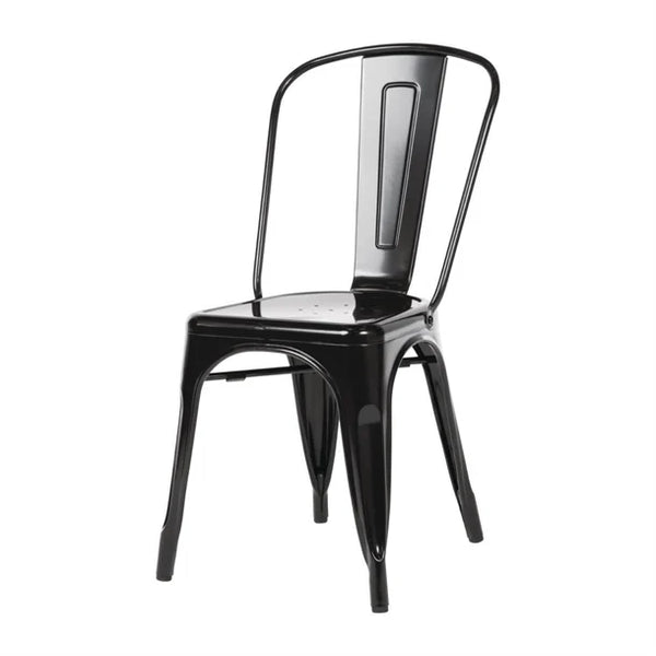 Bolero GL331 - Four Black Bistro Side Chairs