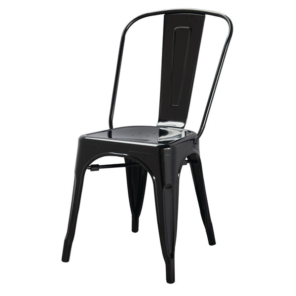 Bolero GL331 - Four Black Bistro Side Chairs