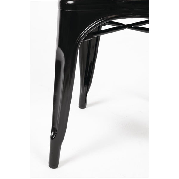 Bolero GL331 - Four Black Bistro Side Chairs