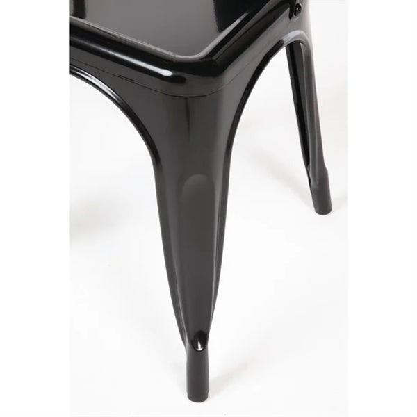 Bolero GL331 - Four Black Bistro Side Chairs