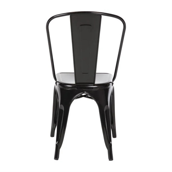 Bolero GL331 - Four Black Bistro Side Chairs