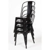Bolero GL331 - Four Black Bistro Side Chairs
