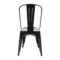 Bolero GL331 - Four Black Bistro Side Chairs