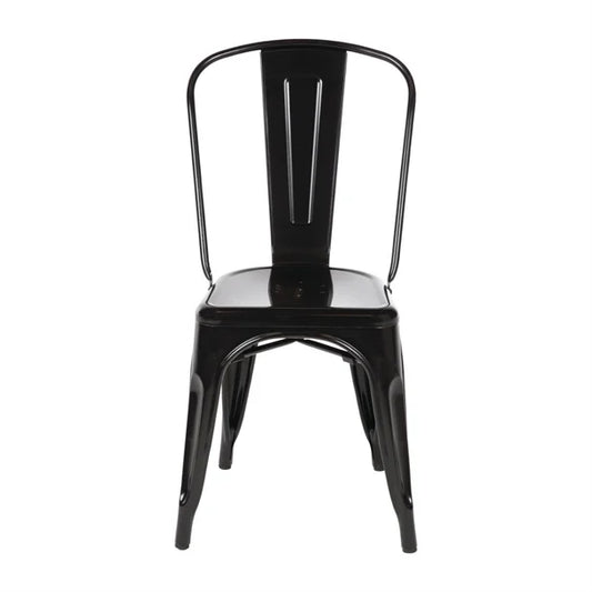 Bolero GL331 - Four Black Bistro Side Chairs