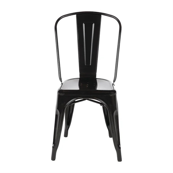 Bolero GL331 - Four Black Bistro Side Chairs