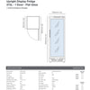 Bromic GM0374-NR - Upright Display Fridge