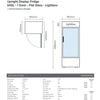 Bromic GM0690LW - Upright Display Fridge