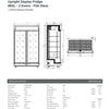 Bromic GM0900LBECO - Upright Display Fridge