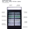 Bromic GM0980LS-NR - Upright Display Fridge