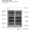 Bromic GM1000LWCAS - Upright Display Fridge