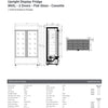Bromic GM1000LWCAS - Upright Display Fridge