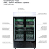 Bromic GM1100LB-NR - Upright Display Fridge