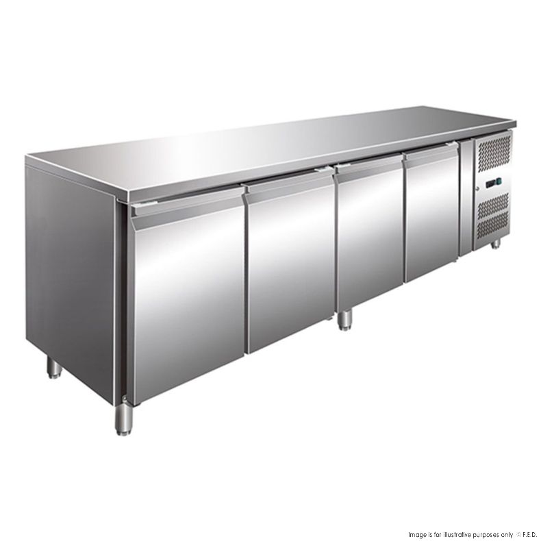 Thermaster GN4100TN - Four Door Bench Fridge