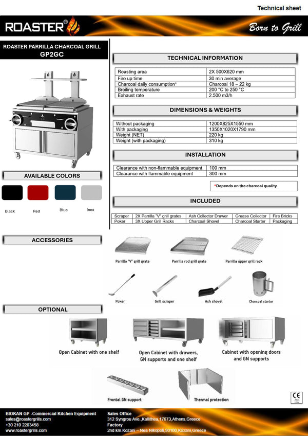 Roaster GP2GC - Parilla Grill