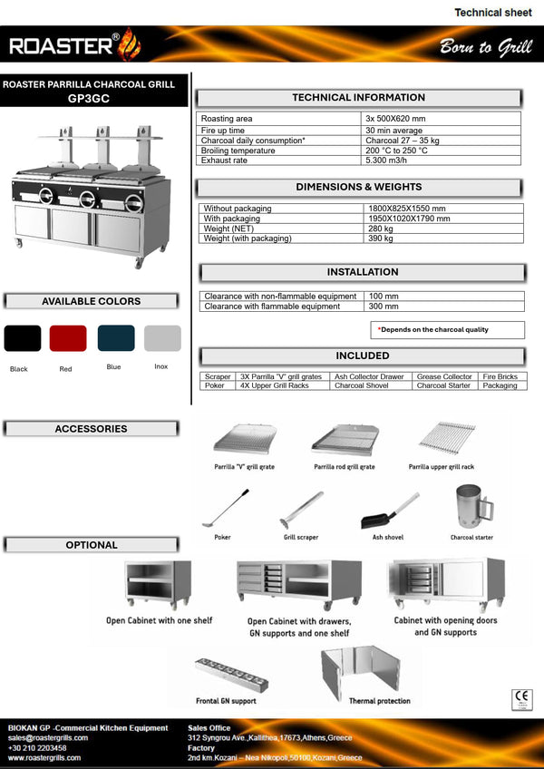 Roaster GP3GC - Parilla Grill