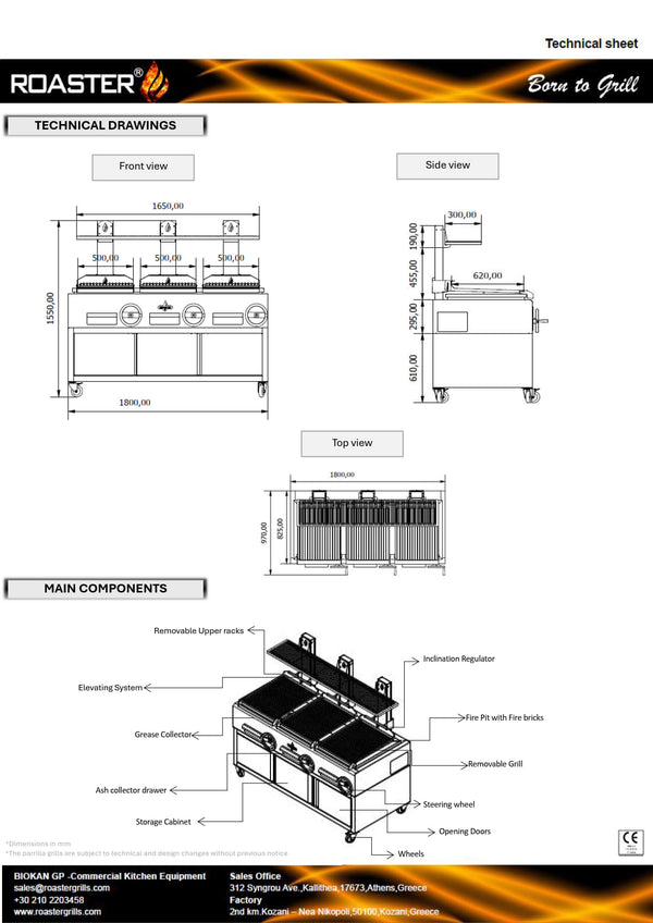Roaster GP3GC - Parilla Grill