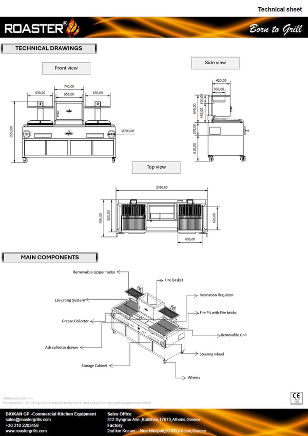 Roaster GPFB 26C - Parilla Grill