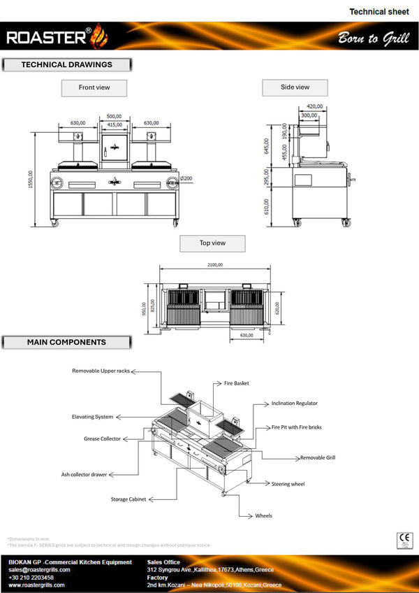Roaster GPFS 26C - Parilla Grill