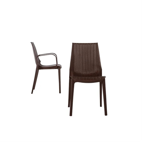 Bolero GR361 - Four Rattan Bistro Side Chairs