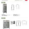 Exquisite GSC1410G - Two Glass Door Upright Fridge