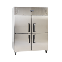 Exquisite GSF1202H - Two Split Solid Door Upright Freezer
