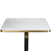 Gold Aluminium Edge Sintered Stone - Black Base