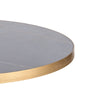 Gold Aluminium Edge Sintered Stone - Black Base