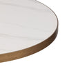 Gold Aluminium Edge Sintered Stone - Black Base