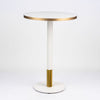 Gold Aluminium Edge Sintered Stone - White Base