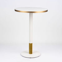 Gold Aluminium Edge Sintered Stone - White Base