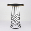 Gold Aluminium Edge Sintered Stone with Kanpai Bar Base