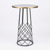 Gold Aluminium Edge Sintered Stone with Kanpai Bar Base