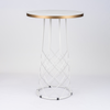 Gold Aluminium Edge Sintered Stone with Kanpai Bar Base