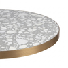 Venetian Table Top with Discus Table Base