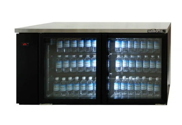 Williams HB2RGB-0H0 Boronia 2 Door Back Bar Fridge - Black
