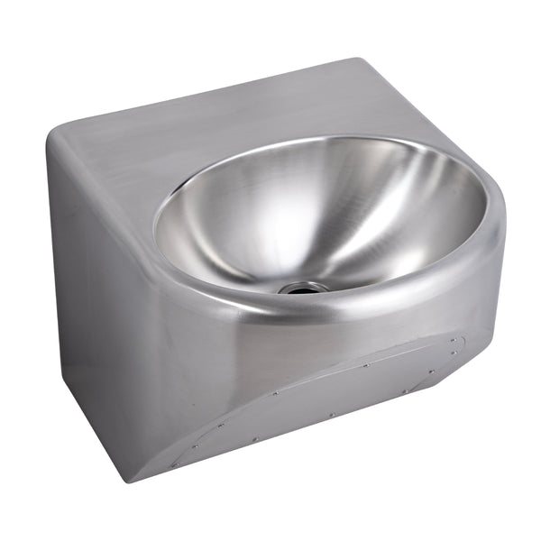 3Monkeez HBD-R - Round Disabled Compliant Wall Mounted Stainless Steel Hand Basin