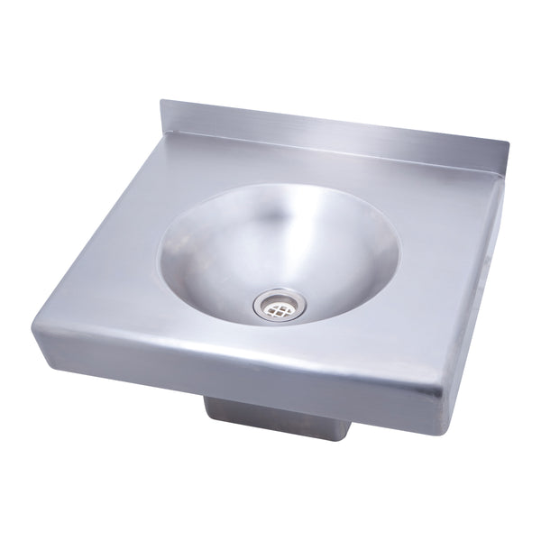 3Monkeez HBD-S - Square Disabled Compliant Wall Mounted Stainless Steel Hand Basin